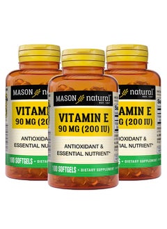 Vitamin E 90 Mg (200 Iu) Antioxidant And Essential Nutrient Healthy Immune System Skin And Eyes Whole Body Supplement 100 Softgels (Pack Of 3) - pzsku/Z98ECA1ABA7DAADE42362Z/45/_/1695134250/e26ae032-faeb-4207-8b48-ef53b99a65fe