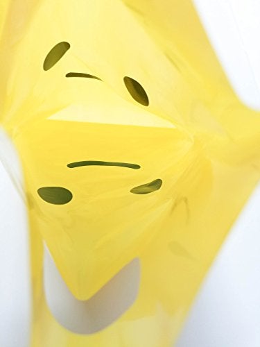 L LIFETIME Smile! Yellow Party Favors Bags Super Strong 24 Pack Loot Birthday Emoji Treat Plastic Bag, 9 x 6 inch - Birthday Gift Bag for Kids Boys and Girls - Plastic Gift Bags with Handles - Image 3