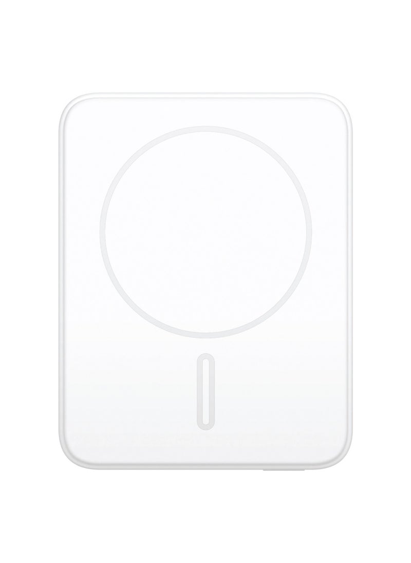 Momax - Momax Q.Mag Minimal 10000mAh MagSafe Power Bank PD Fast Charging and Wireless Charging 15W - White - Image 1