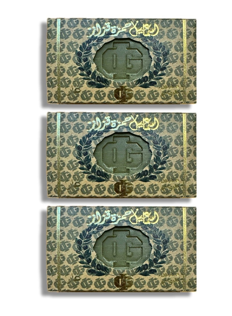 ٣ قطع صابون الغار طبيعي للجسم والرأس بزيت الزيتون، 150 جرام - Image 2