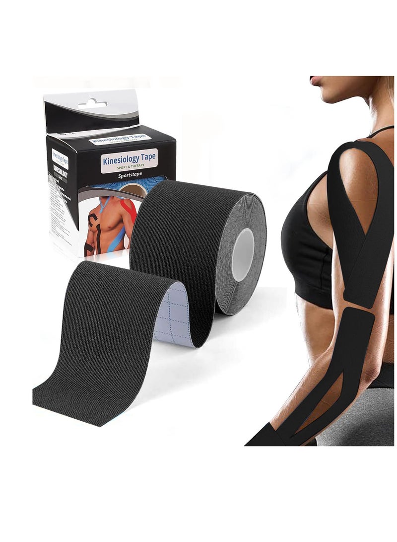 ARNOTEC Kinesiology Tape Strong Adhesive Sports Tape No Sticky Residue Easy Tear Kinesiology Tapes & Wraps, Bats,Tennis,Gymnastics & BoxingTape for Athletes Sports, Wrist, Ankle - Image 1