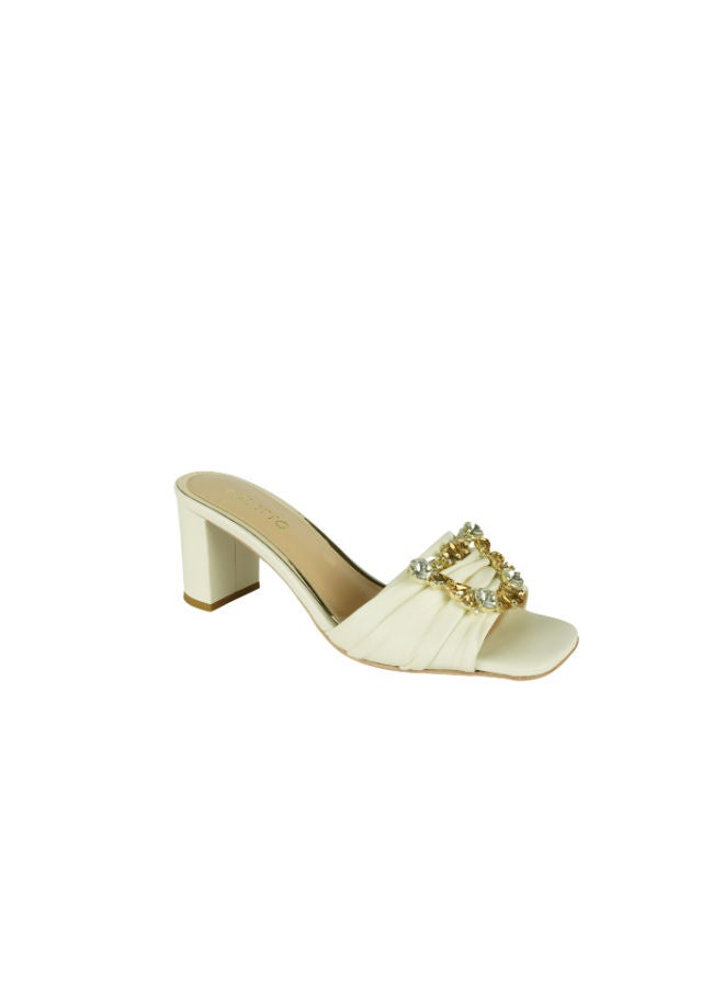 POLETTO Poletto Ladies High Block 4183181 C1014 Cream  - Image 1