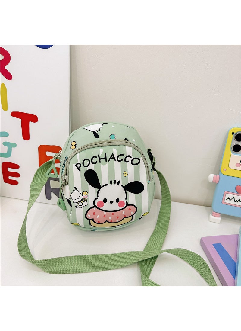 Generic - Super cute childrens messenger bag cartoon cute boys and girls small chest bag leisure lightweight Princess shoulder coin purse green - Image 1