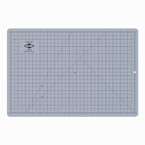 ALVIN HM Self-Healing Cutting Mat for Hobbies 12 x 18 inch | Double-Sided Blue/Grey | 3-Layer Gridded Surface for Arts, Crafts and Sewing - Model HM1218 - Image 2