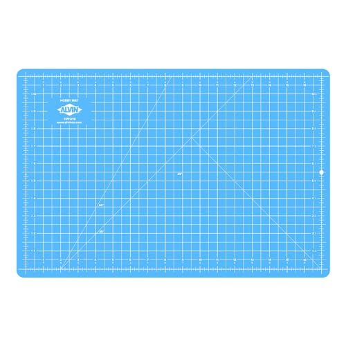 ALVIN HM Self-Healing Cutting Mat for Hobbies 12 x 18 inch | Double-Sided Blue/Grey | 3-Layer Gridded Surface for Arts, Crafts and Sewing - Model HM1218 - Image 4