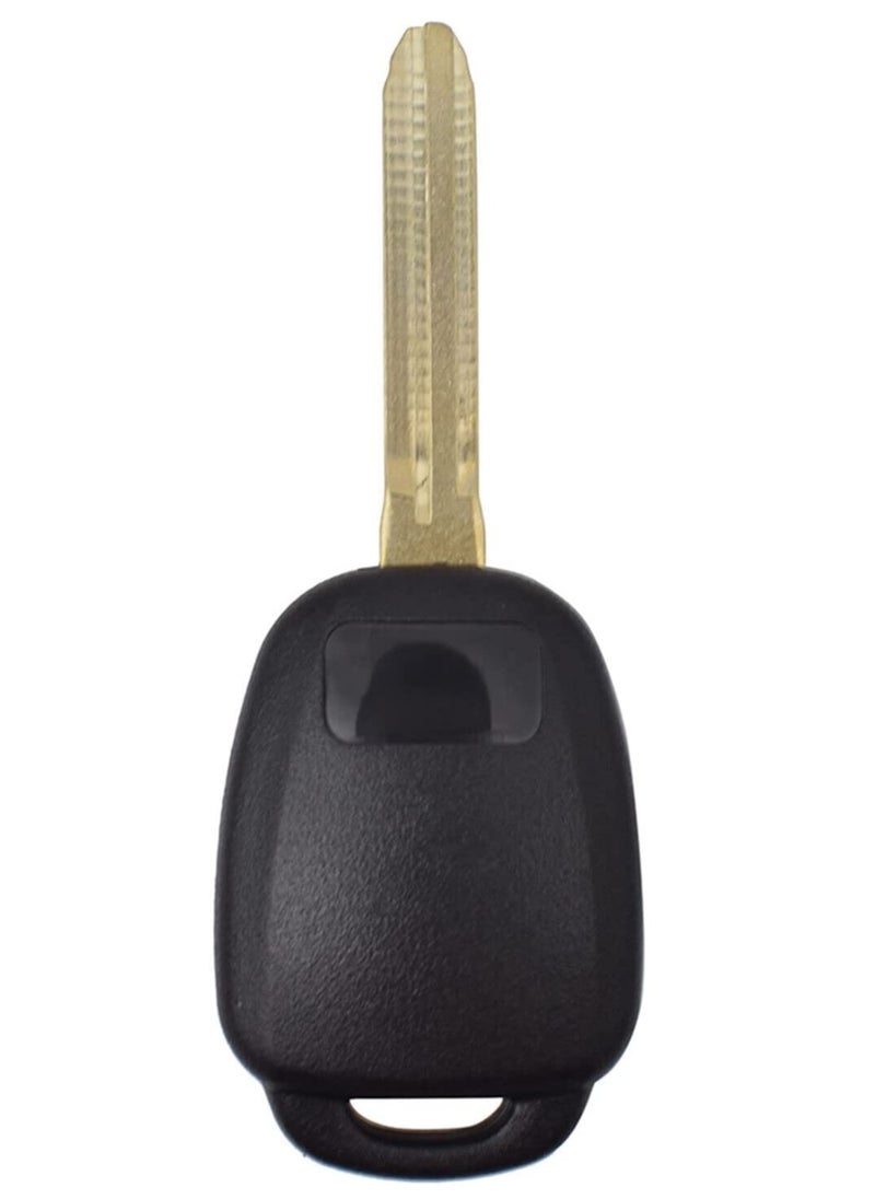 4 Buttons Replacement Remote Key Shell Fob Case for Toyota Corolla, Sequoia, Tundra, Yaris, Camry, Highlander, Prius, RAV4, Sequoia, Tacoma, Vios with Uncut Blade