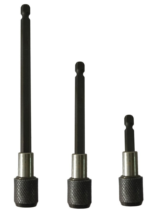 Inditrust 1/4 inch Hexagonal Handle quick release Self Locking Extension Rod 3pcs set size- 65mm, 100m and 150mm - Image 1