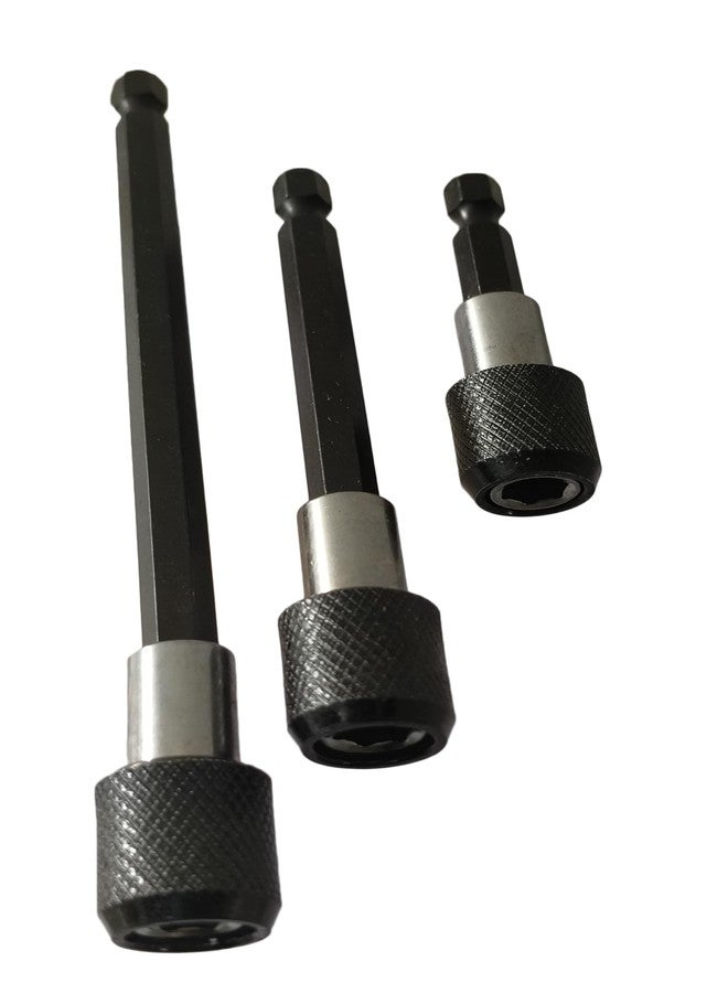 Inditrust 1/4 inch Hexagonal Handle quick release Self Locking Extension Rod 3pcs set size- 65mm, 100m and 150mm - Image 3