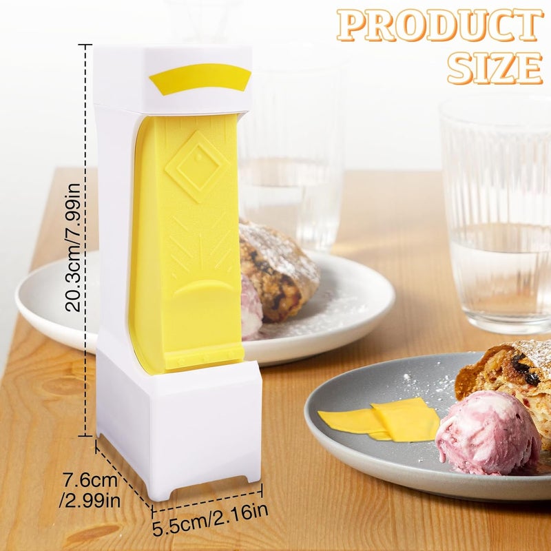 OPLCFO 2PCS Butter Cutter and Storage Case, Butter Stick Slicer for Bread Cakes Cookie - Image 2