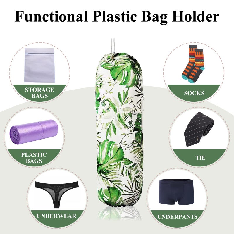 TOGETRUE Plastic Bag Holder, Wall Mount Plastic Bag Organizer Dispenser, Heavy Duty Grocery Bag Storage Holder for Home Kitchen Camper - Image 4