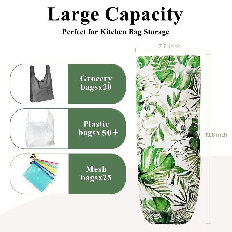 TOGETRUE Plastic Bag Holder, Wall Mount Plastic Bag Organizer Dispenser, Heavy Duty Grocery Bag Storage Holder for Home Kitchen Camper - Image 3
