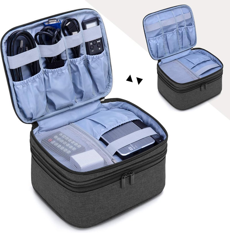 LUXJA Carrying Bag Compatible with DR.J Mini Projector, Portable Case for Mini Projector and Accessories, Black - Image 2