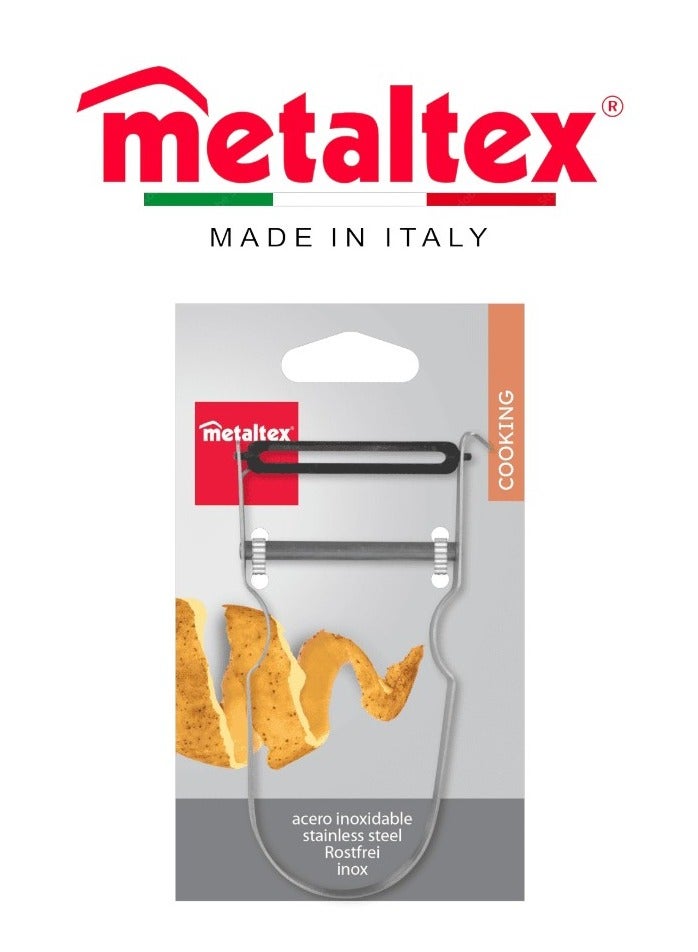 Metaltex مقشرة الخضار المعدنية زاك من ميتالتكس - حادة للغاية ودائمة - Image 1