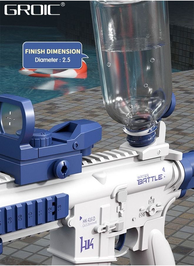 GROIC Electric Water Guns M416, Automatic Squirt Guns for Kids, Water Pistol Summer Toy for Outdoor Pool Water Fighting，Automatic Continuous Firing Electric Water Gun  - Image 3