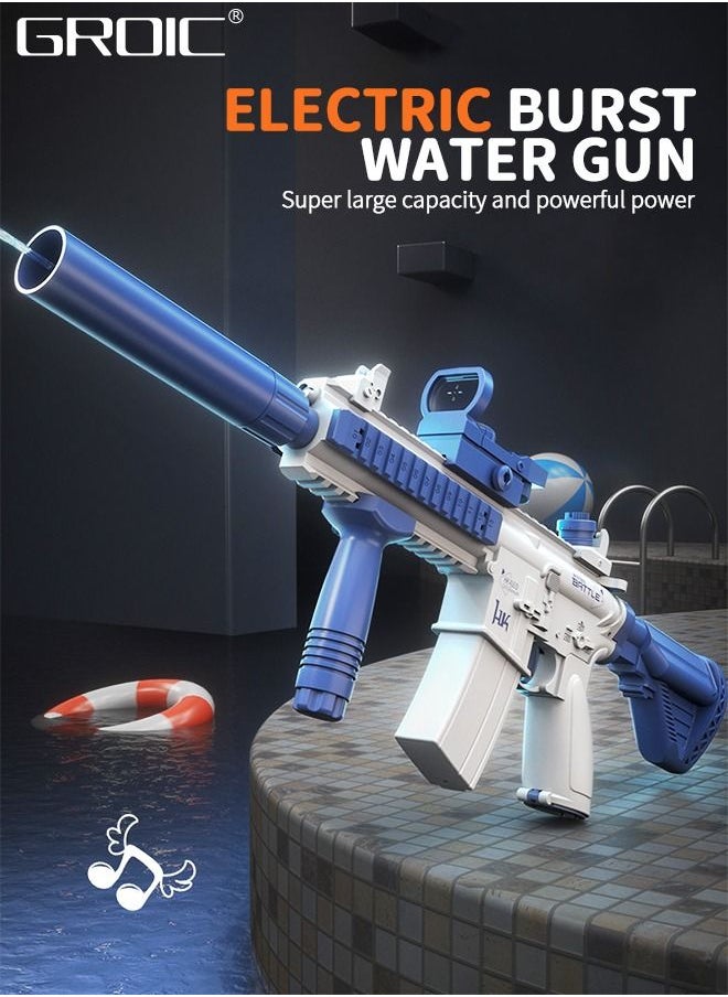 GROIC Electric Water Guns M416, Automatic Squirt Guns for Kids, Water Pistol Summer Toy for Outdoor Pool Water Fighting，Automatic Continuous Firing Electric Water Gun  - Image 2
