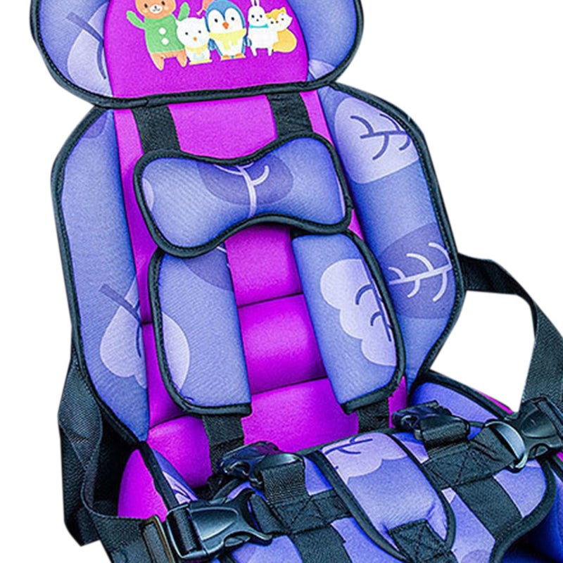 Booster Car Seat: Adjustable Breathable Thick Padding - Cartoon Design Head & Side Protection Booster Car Seat for Kids Under 12 Years Old - Image 3