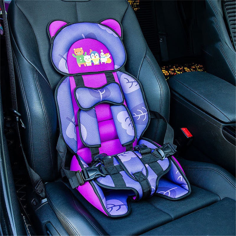Booster Car Seat: Adjustable Breathable Thick Padding - Cartoon Design Head & Side Protection Booster Car Seat for Kids Under 12 Years Old - Image 5