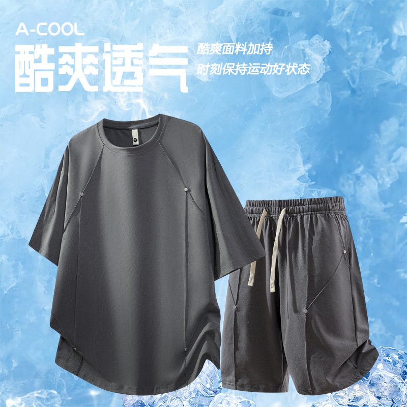 Men's 2026 Summer Short Sleeve Tracksuit Set - Image 5