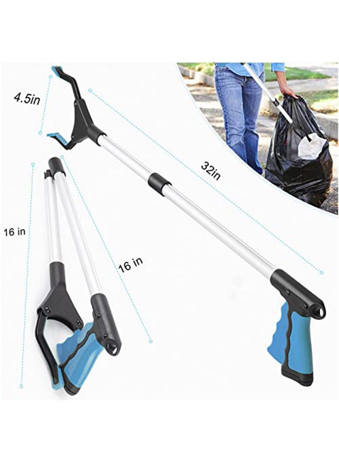 2-Pack Grabber Tool, 32" Long For Elderly Grab It Reaching Tool - Blue - Image 2