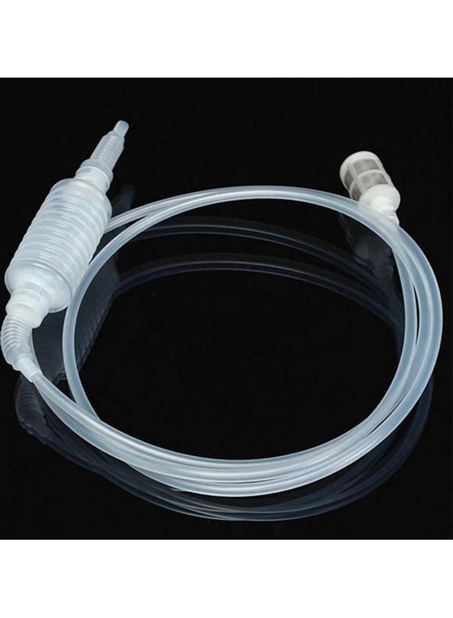 Manual Plastic Home Brew Syphon Tube Pipe Hose Water Wine Hand Transfer Pump Transparent 20*10*20cm - Image 3