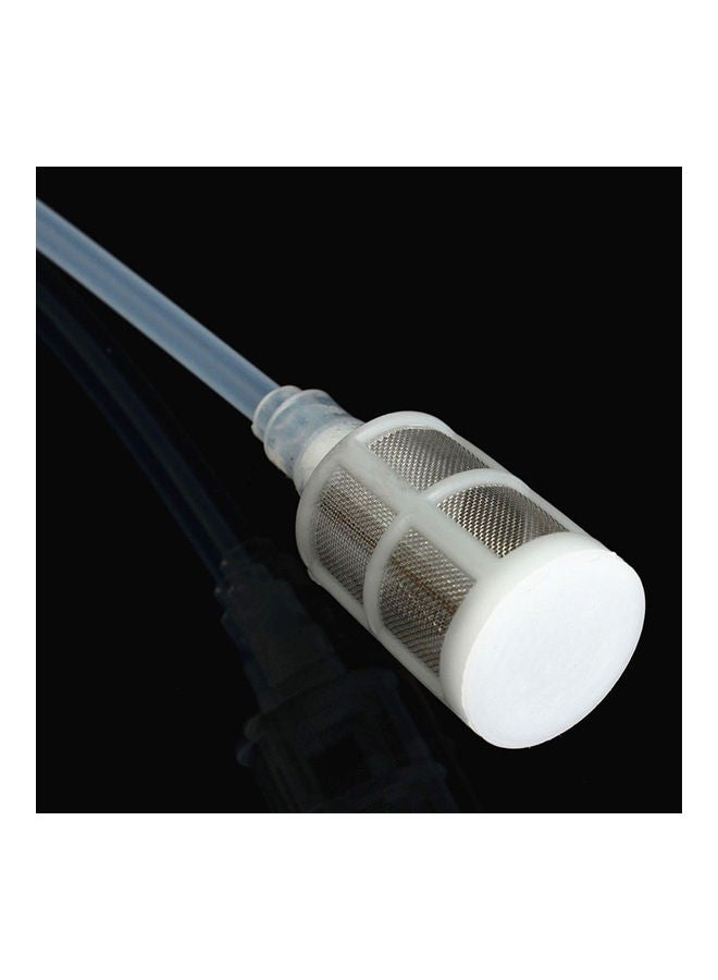 Manual Plastic Home Brew Syphon Tube Pipe Hose Water Wine Hand Transfer Pump Transparent 20*10*20cm - Image 4