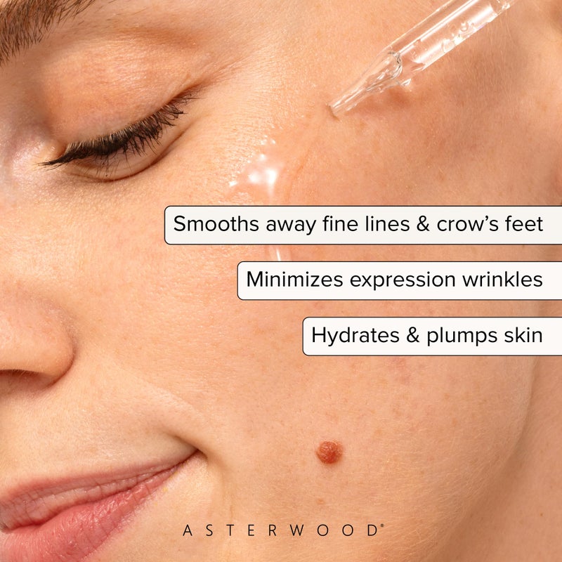 Asterwood Argireline Serum with Hyaluronic Acid - Peptide Serum for Face - Wrinkle Reducing, Anti-Aging, Nourishing - Fragrance-Free - 2 Fl Oz - Image 2