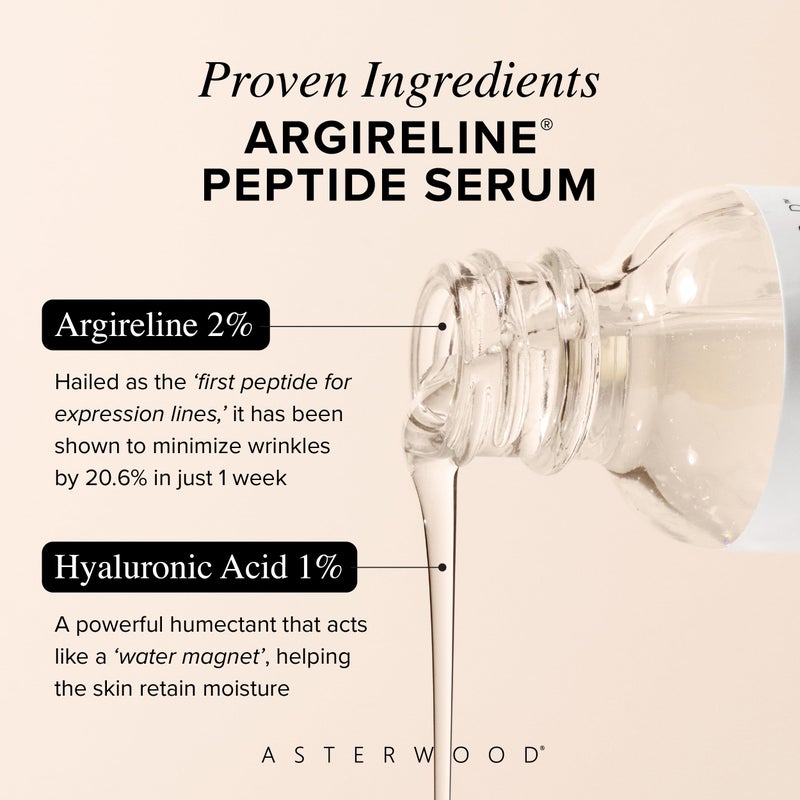Asterwood Argireline Serum with Hyaluronic Acid - Peptide Serum for Face - Wrinkle Reducing, Anti-Aging, Nourishing - Fragrance-Free - 2 Fl Oz - Image 3