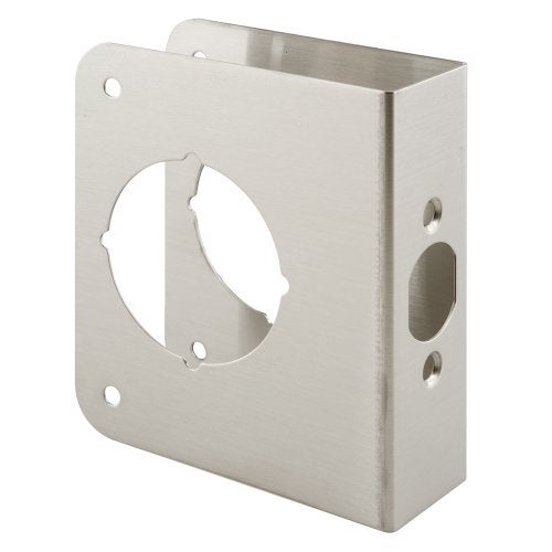 Defender Security Prime-Line U 9589 Stainless Steel Lock and Door Reinforcement Plate for 1-3/8 In. Thick Doors, Stainless Steel Finish (Single Pack) - Image 4