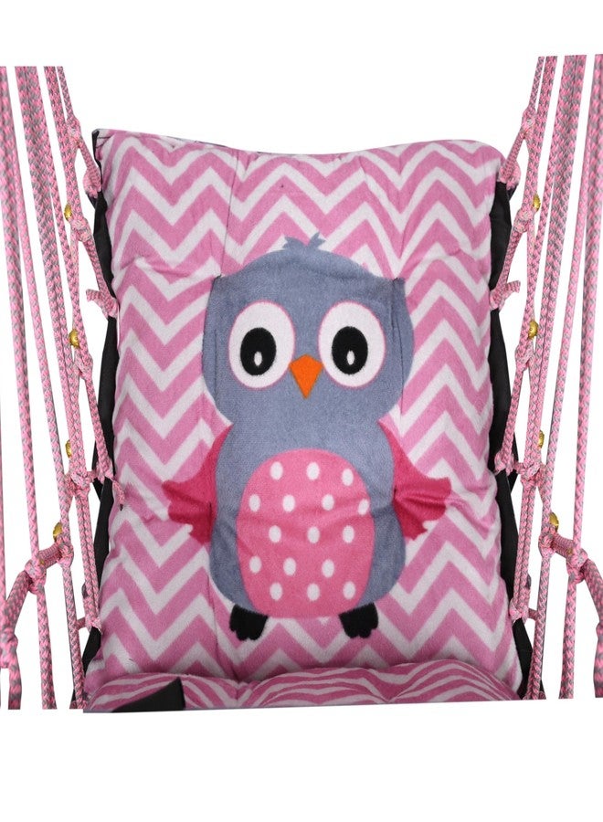 Windson Craft® Cotton Baby Swing for Kids jhula 1-5 Years Swings Cradle Chair uyyala New Born Baby Gifts Foldable and Washable with Safety Belt, Home & Garden (New Ullu) - Image 5