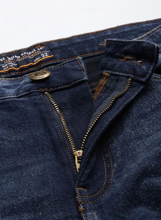 The Indian Garage Co  Men Slim Fit Solid Jeans for Men | Best Price UAE