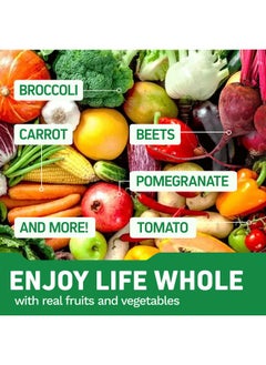 Herbtonics Whole Food Multivitamin for Adults | Multivitamins for Men & Women | Superfoods, Real Raw Veggies, Fruits, Vitamin E, A, B Complex | Vegan Non-GMO 120 Vegetarian Capsules  - Image 3