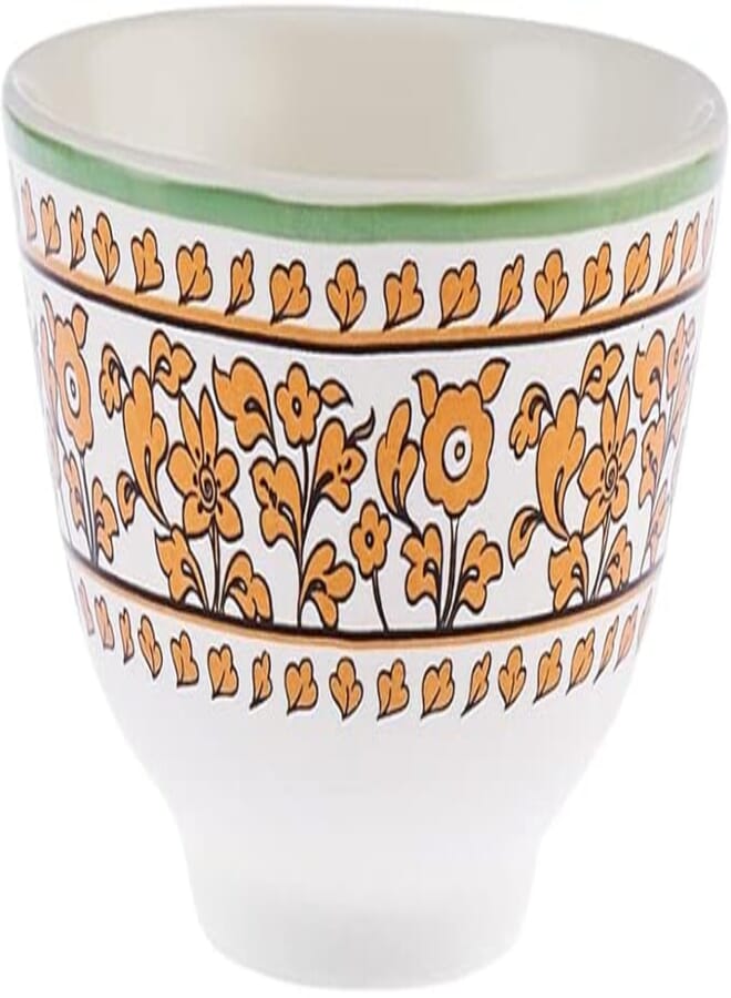 Karaca Paye Seljuk Series Yellow Porcelain Snack Bowl 12 cm