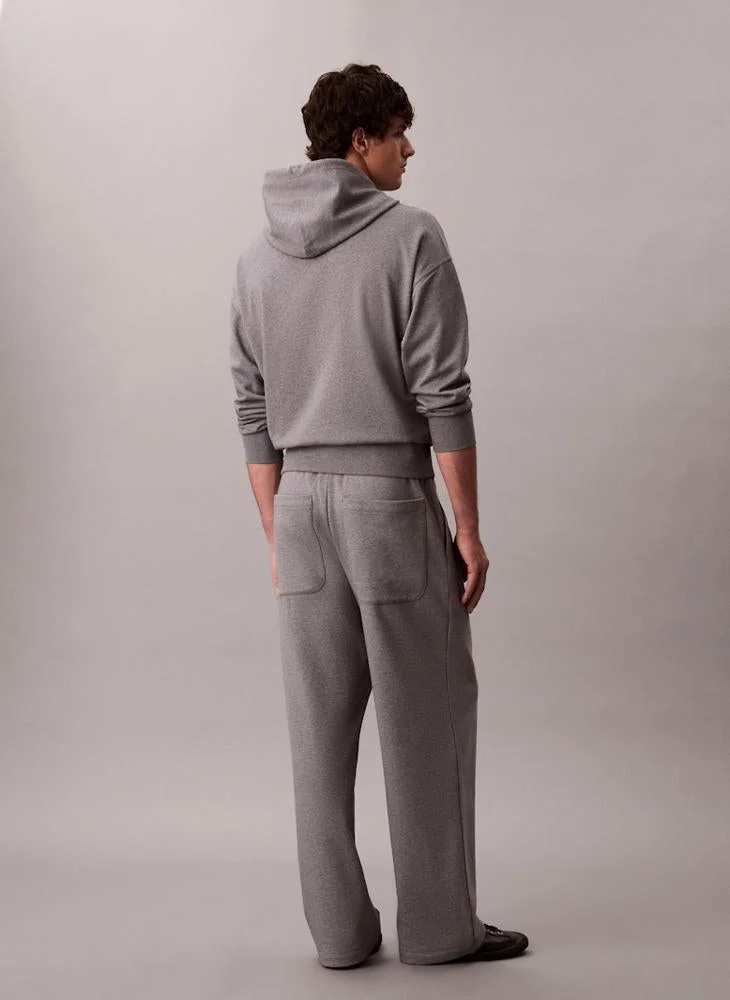 كالفن كلاين سويت شيرت مطبوع بالشعار وأكمام طويلة