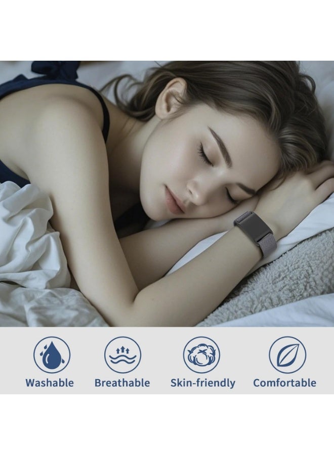 ترامكس حزام معصم من النايلون متوافق مع سوار Whoop 4.0، حزام رياضي قابل للتعديل ومسامي مع غطاء واقي، ملحق جهاز تتبع اللياقة البدنية للرجال والنساء (رمادي) - Image 3