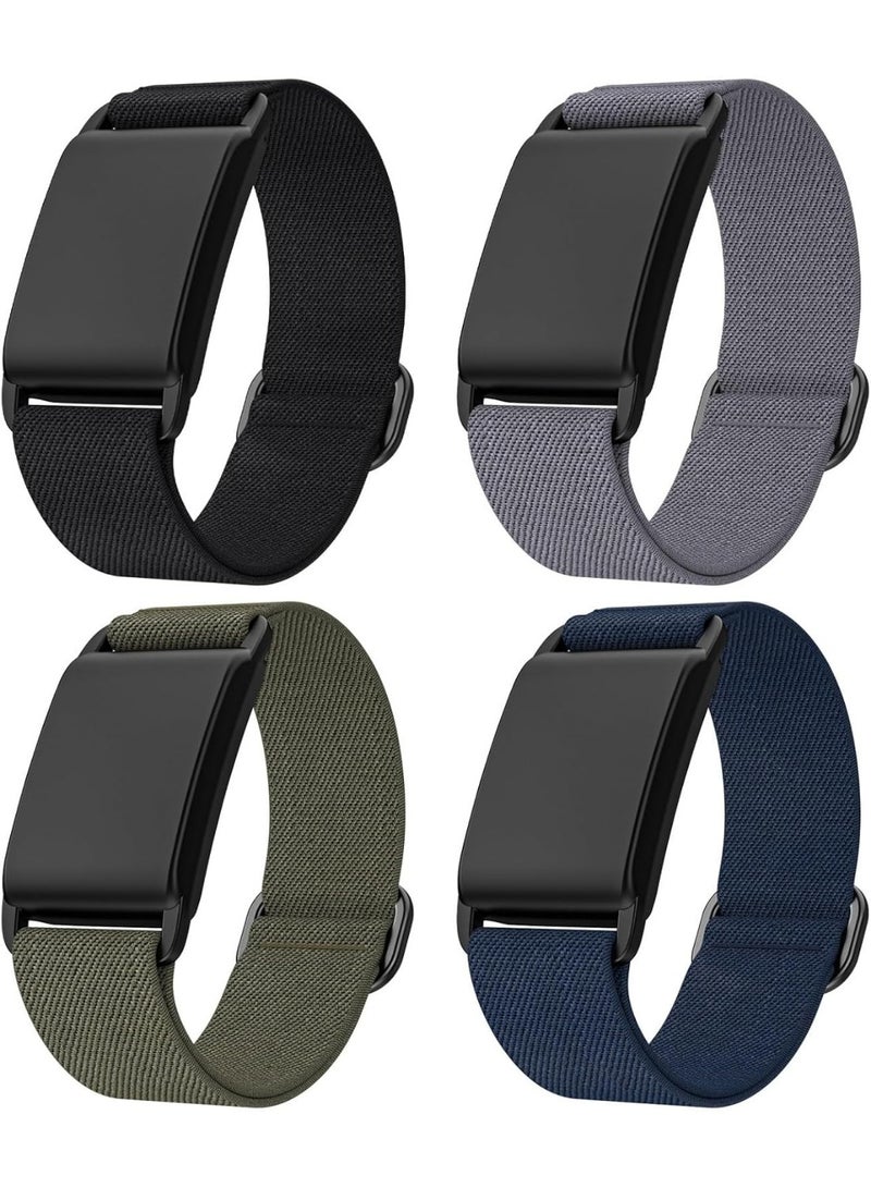 ترامكس حزام معصم من النايلون متوافق مع سوار Whoop 4.0، حزام رياضي قابل للتعديل ومسامي مع غطاء واقي، ملحق جهاز تتبع اللياقة البدنية للرجال والنساء (رمادي) - Image 2