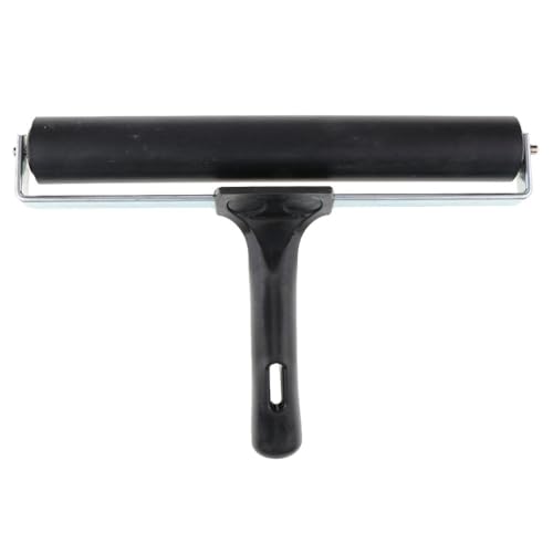 KRYTONE®.8 INCH Rubber Roller Brayer Rollers, Glue Roller Black Handle for Ink Paint Block Stamping, Printmaking Wallpaper Arts Crafts(Color wil be send as per availlibility) - Image 2