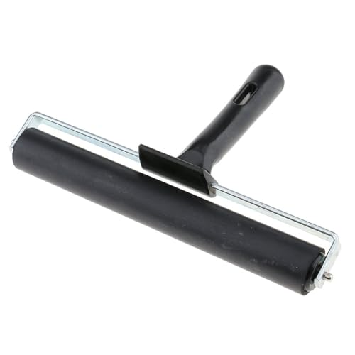 KRYTONE®.8 INCH Rubber Roller Brayer Rollers, Glue Roller Black Handle for Ink Paint Block Stamping, Printmaking Wallpaper Arts Crafts(Color wil be send as per availlibility) - Image 4