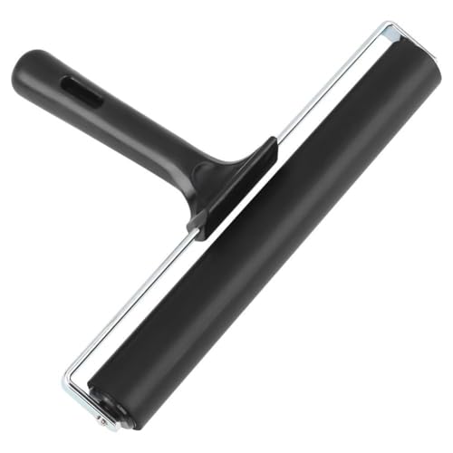KRYTONE®.8 INCH Rubber Roller Brayer Rollers, Glue Roller Black Handle for Ink Paint Block Stamping, Printmaking Wallpaper Arts Crafts(Color wil be send as per availlibility) - Image 1