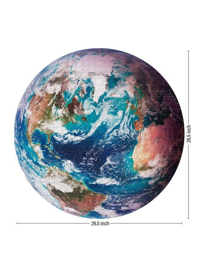 Antelope - 1000 Piece Puzzle For Adults Space Earth Jigsaw Puzzles 1000 Pieces Telescope Planet Closeup Round Puzzle High Resolution Matte Finish No Dust Space Puzzle - Image 1