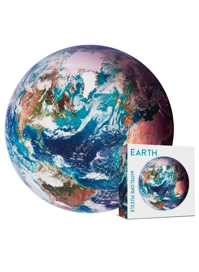 Antelope - 1000 Piece Puzzle For Adults Space Earth Jigsaw Puzzles 1000 Pieces Telescope Planet Closeup Round Puzzle High Resolution Matte Finish No Dust Space Puzzle - Image 1