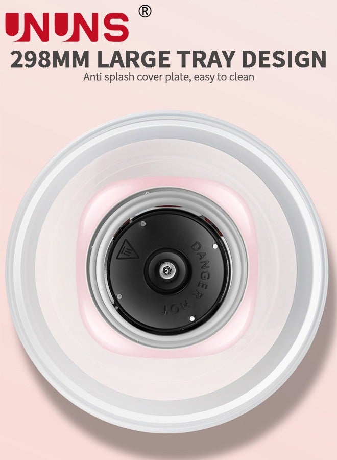 UNUNS Cotton Candy Machine,Cotton Candy Maker Machine With Splash Prevention Bowl For Home Kids Birthday Family Party,Pink - Image 3