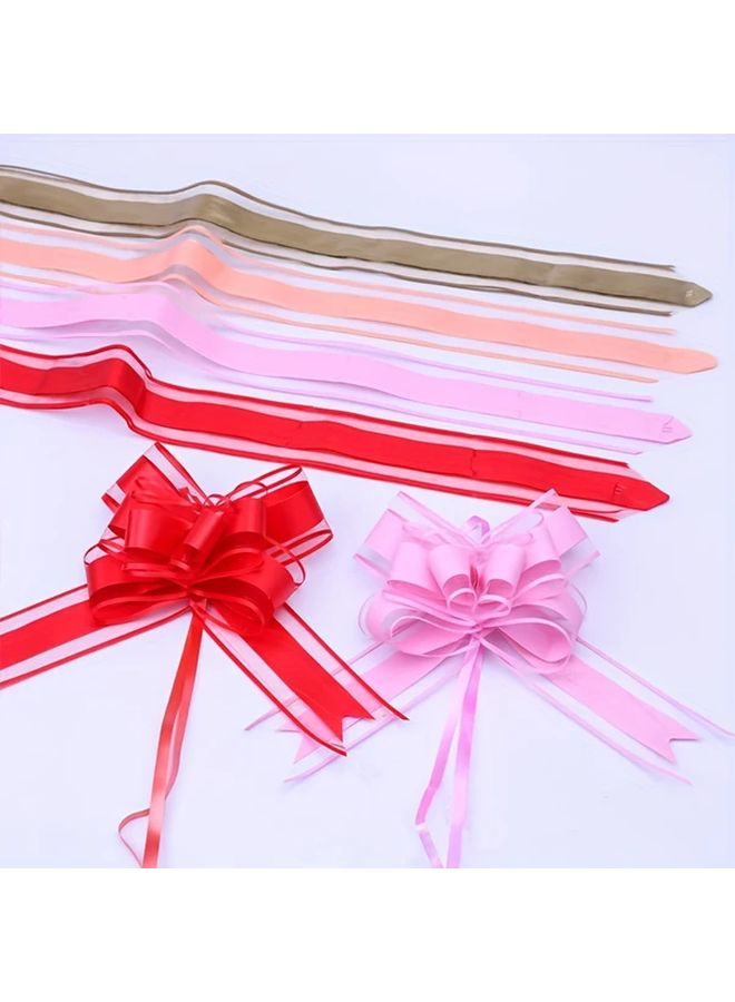 Purple Wedding Ribbon Bows 10 Pieces For Latte Art Fruit Basket Decoration - Image 5