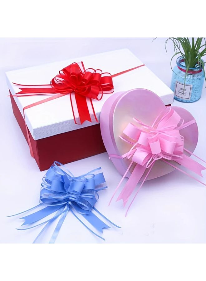 Purple Wedding Ribbon Bows 10 Pieces For Latte Art Fruit Basket Decoration - Image 3