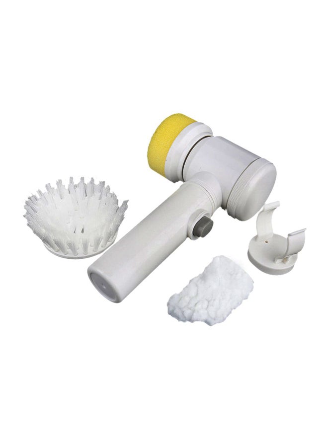 Loquat 5-In-1 Electric Cleaning Brush White/Yellow 17x22.5x7.5cm - Image 1