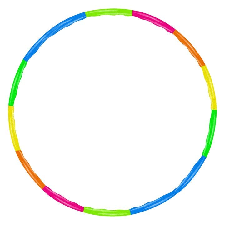 Storio Hula Hoop Zig Zag for Adults Kids Quality Exercise Fitness Ring Multi Colour Adjust in 2 Sizes | Hoopla Baby Toys Play Kit 56 (SC1556) - Image 1