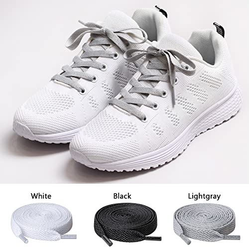 UpUGo 3 Pair Flat Shoe laces, 5/16" Wide Shoelaces for Athletic Running Sneakers Shoes Boot Strings - Image 3