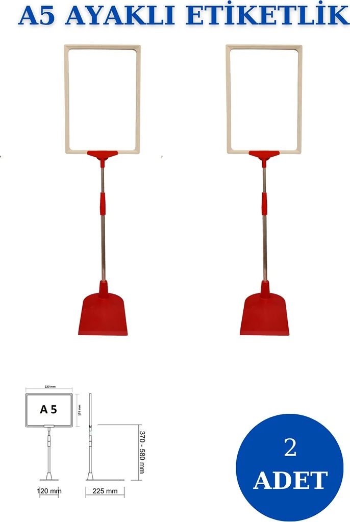 اسطنبول مانكين Istanbul Mannequin 2 Pieces Red White A5 Footed Tag Holder Basket Tag Framed Tag Holder Donkey Hang Tag