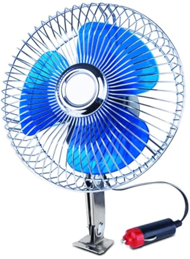 إيروريكس مروحة تبريد السيارة ذات خيار الدوران 180 درجة، محرك عالي الطاقة 12 فولت 10 بوصة لجميع المركبات