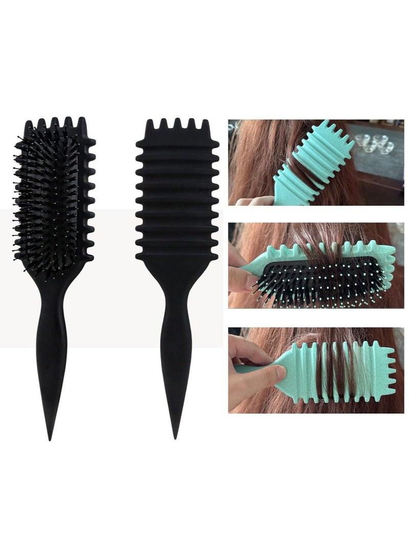 ECVV Bounce Curl Define Styling Brush - Premium Curly Hair Brush, Wet & Dry Detangler, Essential Tool for Shaping & Perfecting Your Curls | Black - Image 3