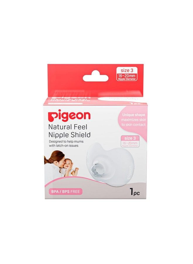 pigeon Natural Feel Silicone Nipple Shield Nipple Protector Size 3With Caseultra Softunique Unique Butterfly Shape1620 Mm Nipple Diametre  - Image 1